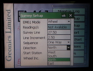 EM61-MK2A Survey Setup