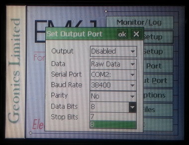 EM61-MK2A Set Output Port