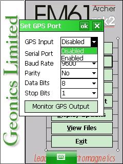 EM61-MK2a Set GPS Port Input
