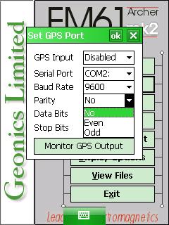 EM61-MK2A Set GPS Port Parity