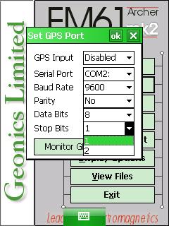 EM61-MK2A Set GPS Port Stop Bits