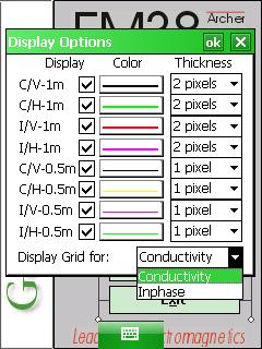 Geonics LTD EM38 Display Options Component