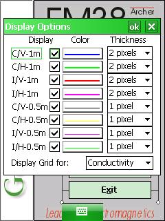 Geoncis LTD EM38 Display Options
