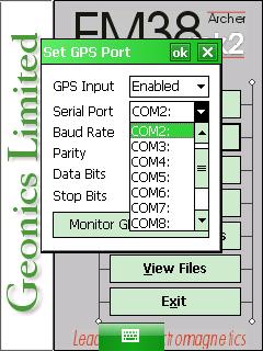 Geoncis LTD EM38 Set GPS Port Serial Port