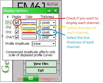 EM61-MK2A Display Options - Display Color Thickness