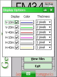 Geonics LTD EM34 Display Options