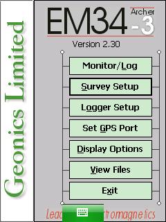 Geonics LTD EM34 Program for Archer