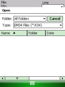 Geonics LTD EM34 View Files Open